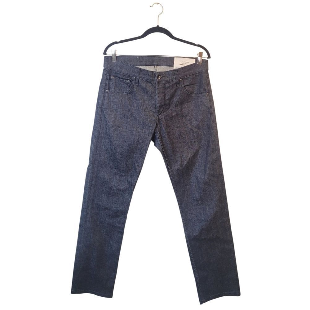 Rag & Bone Tonal Rinse Dark Denim Standard Issue Slim Fit Jeans Men's Size 31